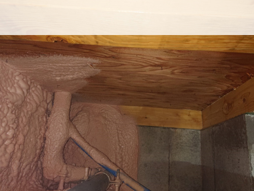 防蟻工事と床下断熱工事事例写真
